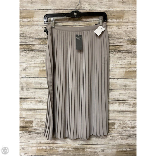 Skirt Midi By Abercrombie And Fitch In Grey, Size: S