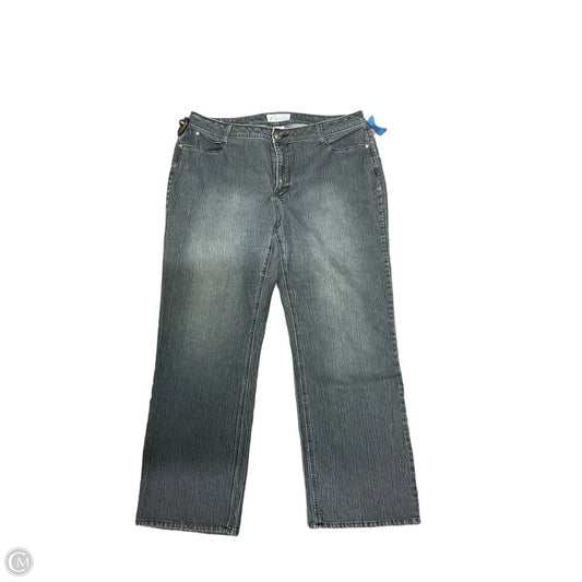 Jeans Straight By Kim Rogers In Blue Denim, Size: 14p