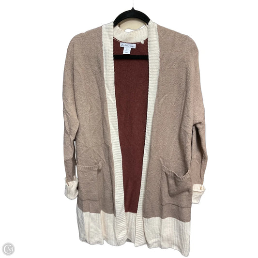 Cardigan By Clothes Mentor In Cream & Tan, Size: S