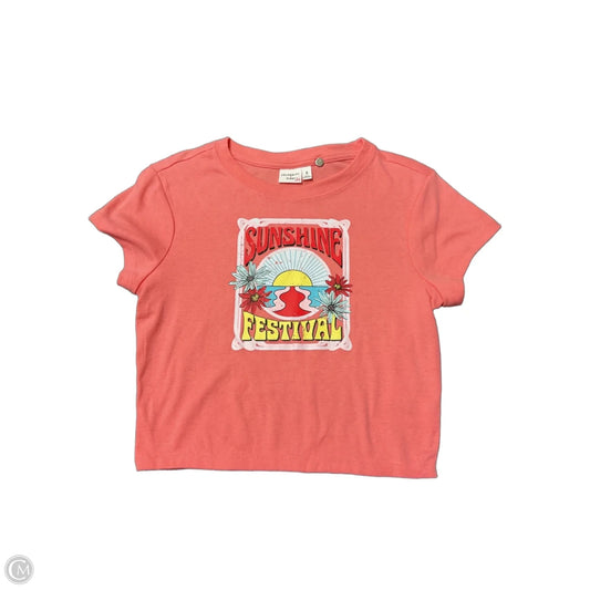 Top Short Sleeve Basic By Celebrity Pink In Pink, Size: S