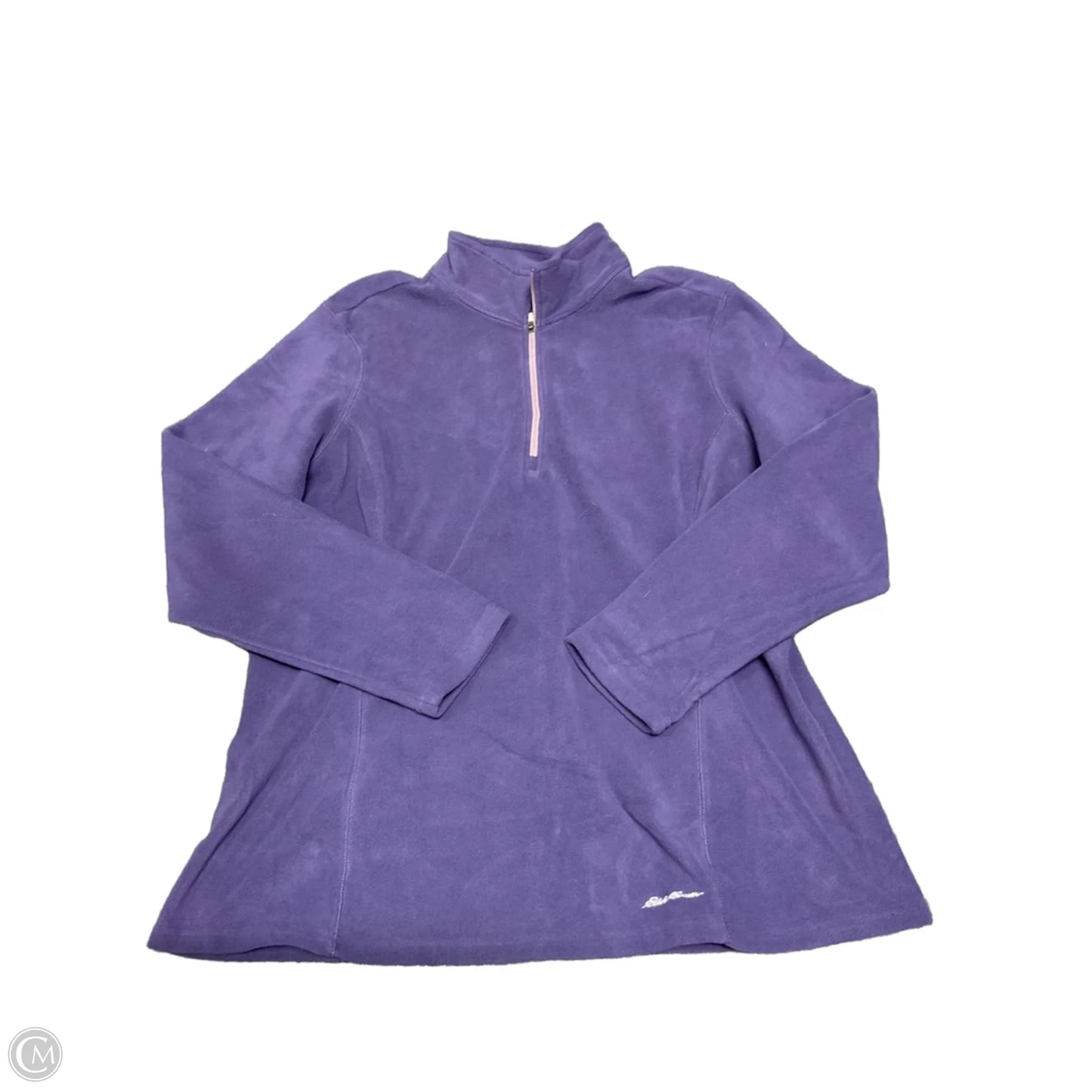 Sweatshirt Collar By Eddie Bauer In Purple, Size: Xl
