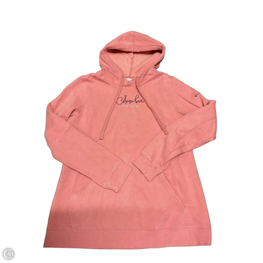 Sweatshirt Hoodie By Columbia In Pink, Size: M