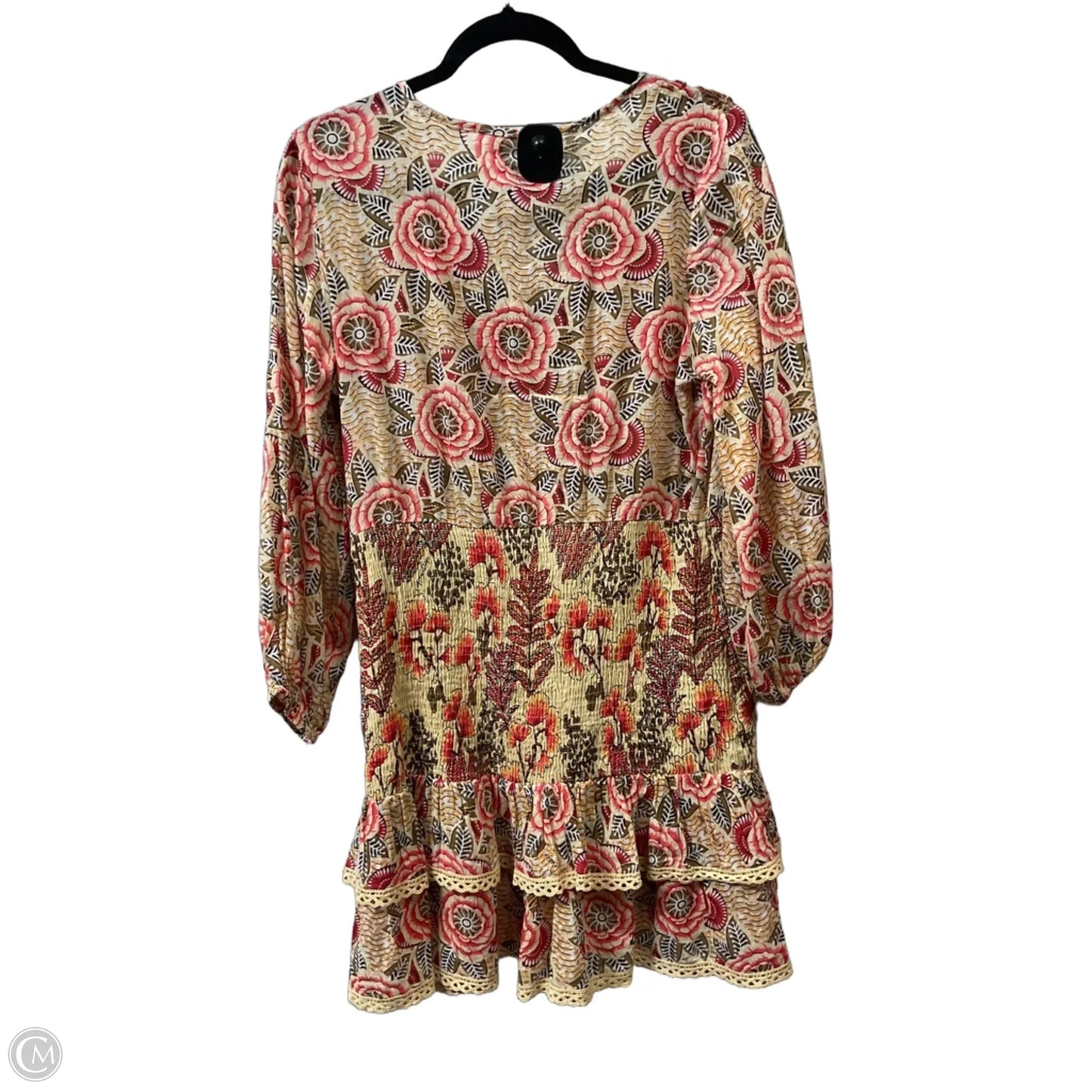 Dress Casual Short By Cmb In Red & Tan, Size: S