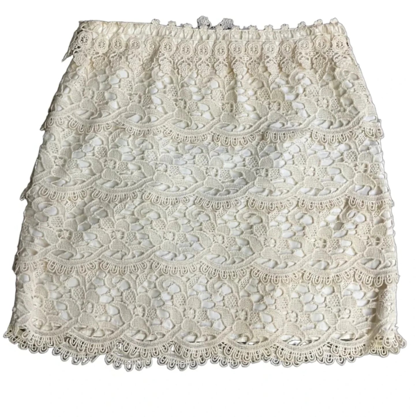 Skirt Mini & Short By Loft In Cream, Size: 8