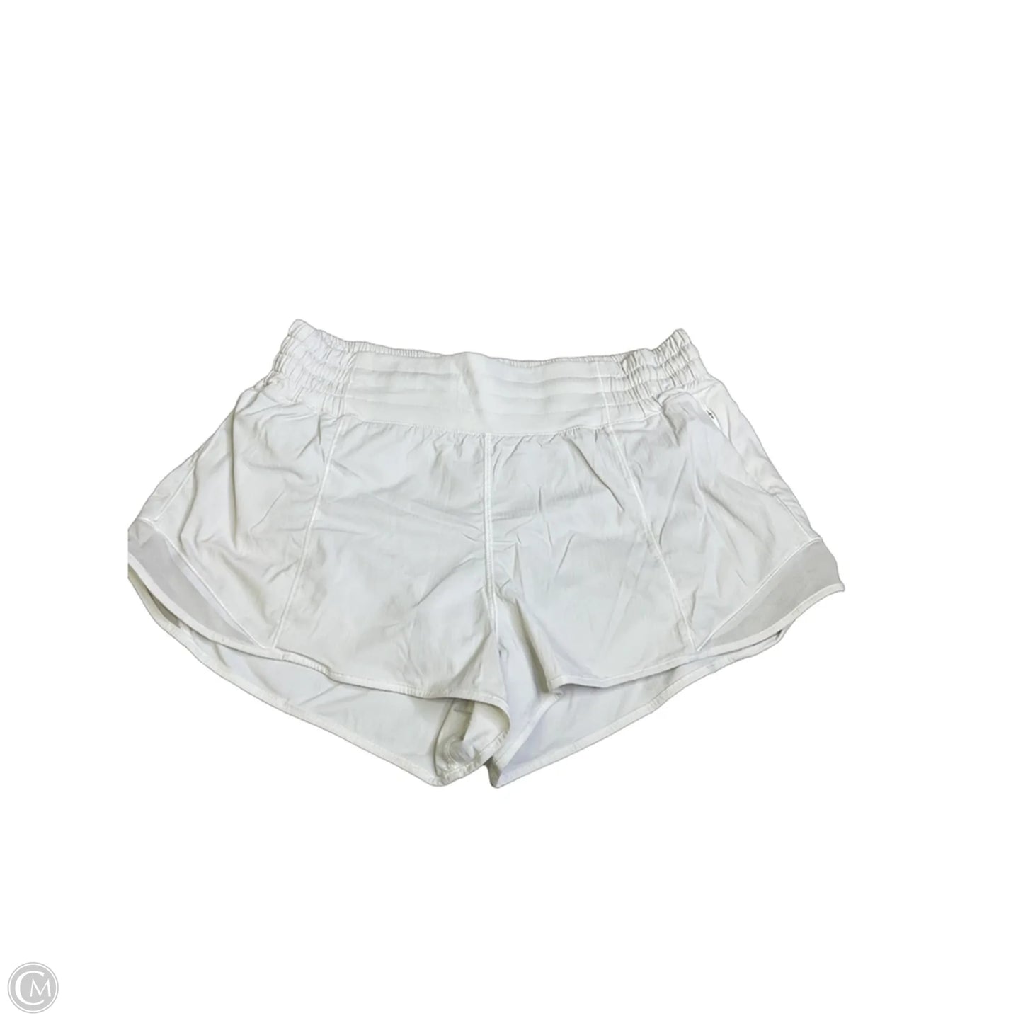Athletic Shorts By Lululemon In White, Size: 8