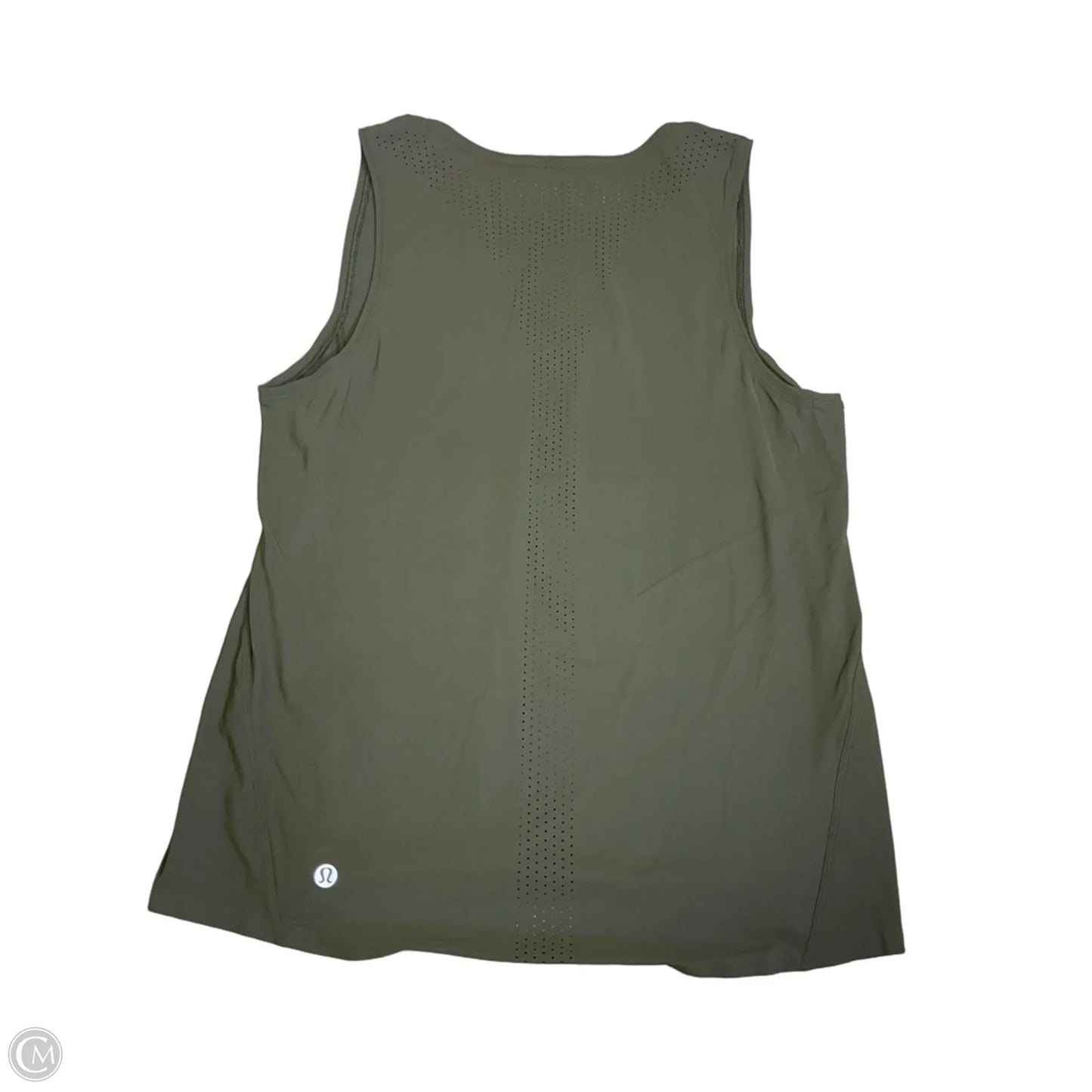 Athletic Tank Top By Lululemon In Green, Size: M