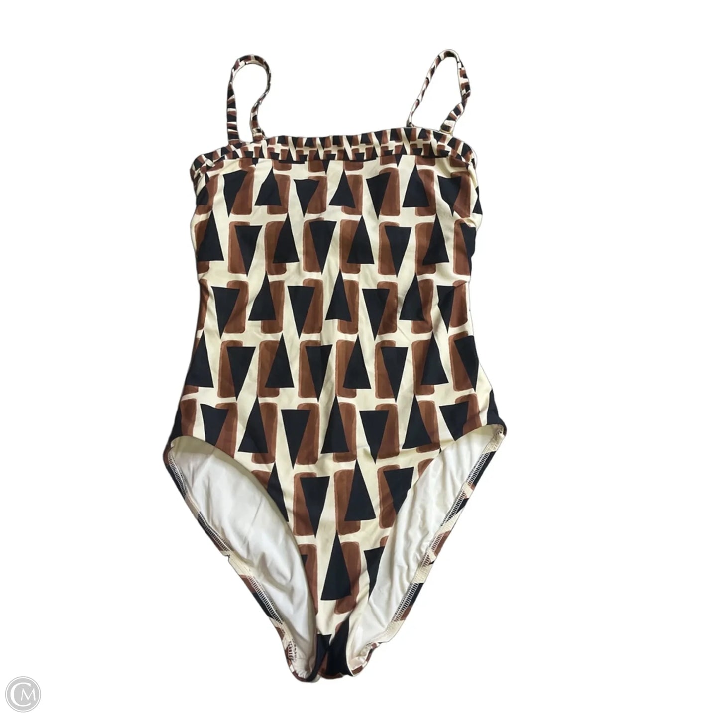 Swimsuit By Seafolly In Brown & Cream, Size: 4