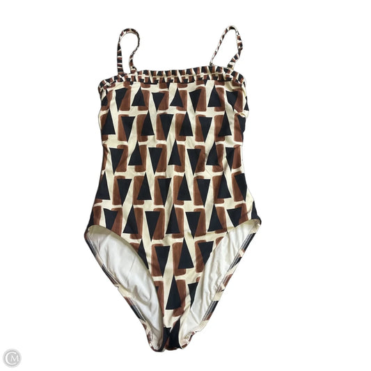 Swimsuit By Seafolly In Brown & Cream, Size: 4