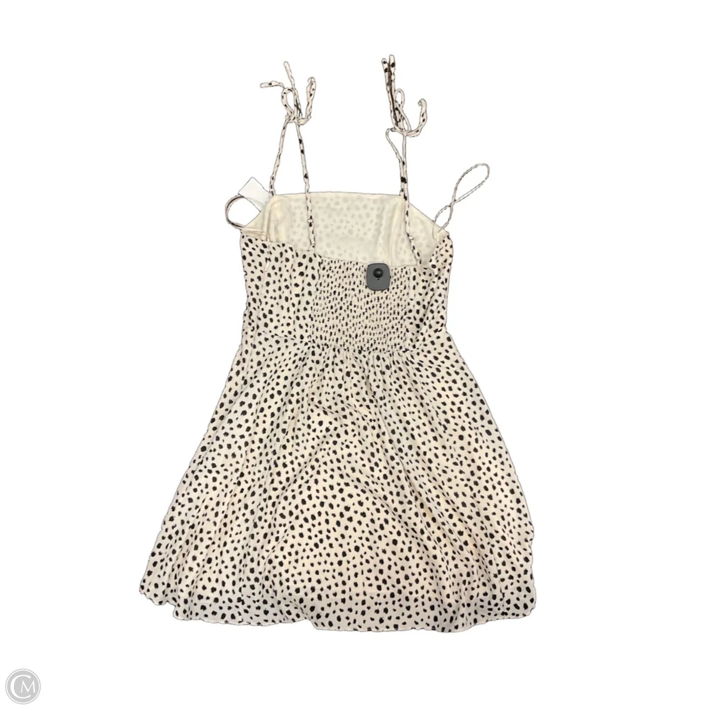 Dress Casual Short By Clothes Mentor In Black & Cream, Size: L