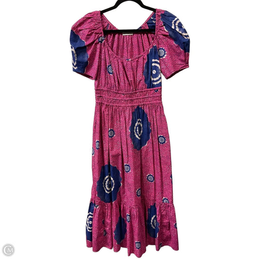 Dress Casual Maxi By Ulla Johnson In Blue & Pink, Size: 4