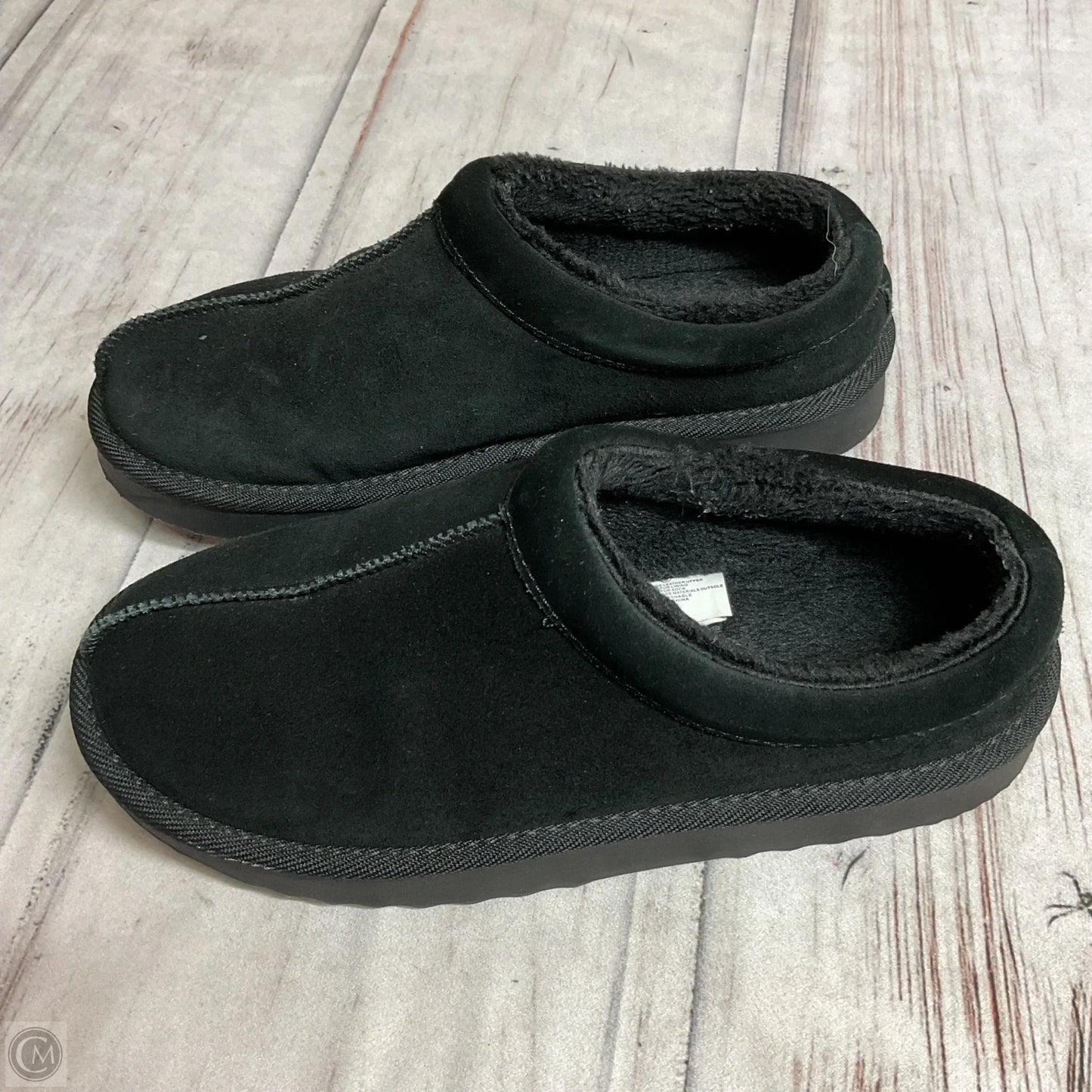 Boots Ankle Flats By Clothes Mentor In Black, Size: 9