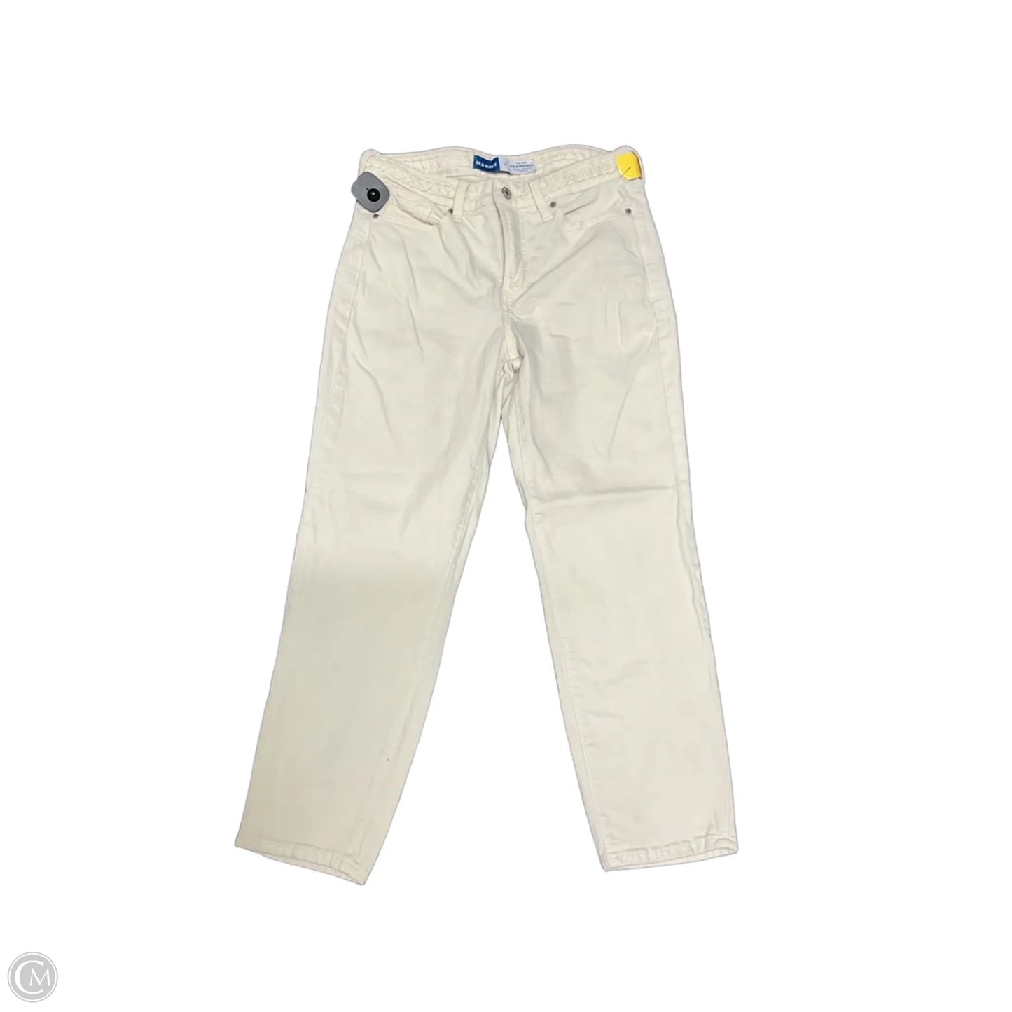 Jeans Straight By Old Navy In Cream, Size: 6