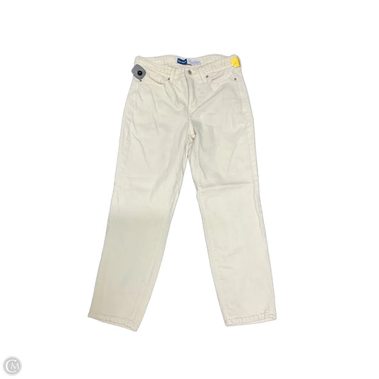 Jeans Straight By Old Navy In Cream, Size: 6