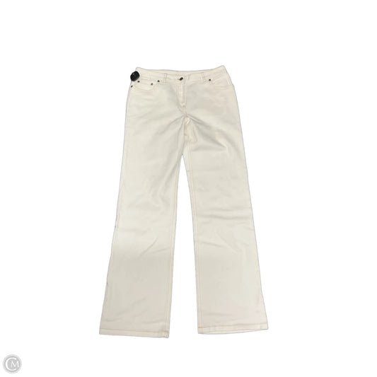 Jeans Wide Leg By Brooks Brothers In White, Size: 6