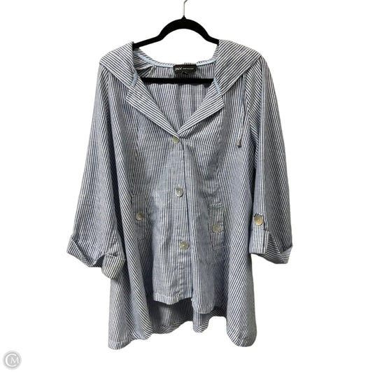 Jacket Other By Jones New York In Striped Pattern, Size: Xl