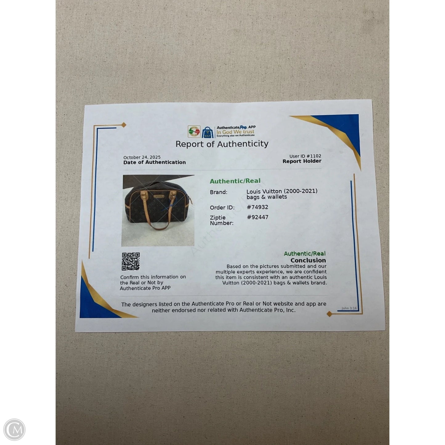 Handbag Luxury Designer By Louis Vuitton, Size: Large