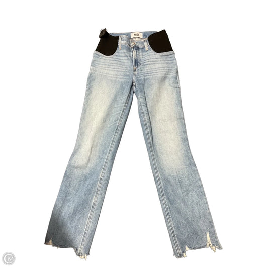 Jeans Straight By Paige In Blue Denim, Size: 0