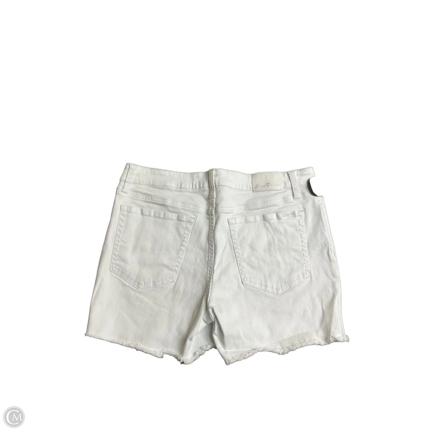 Shorts By Seven 7 In White Denim, Size: 12