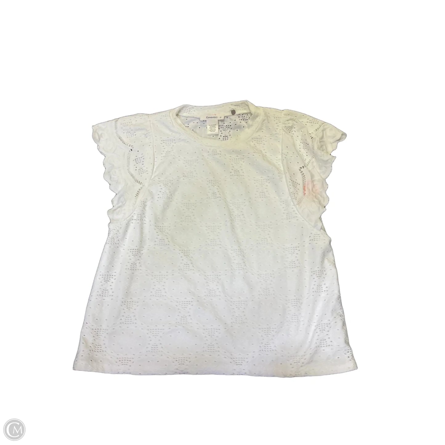 Top Short Sleeve By Urban Romantics In White, Size: M