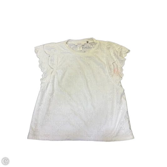 Top Short Sleeve By Urban Romantics In White, Size: M
