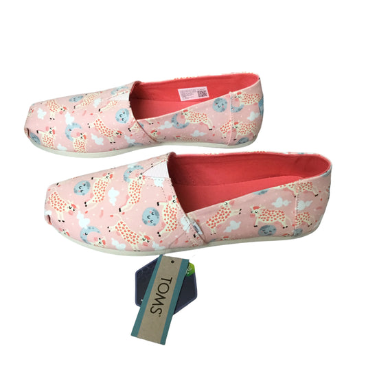 Shoes Flats By Toms In Pink, Size: 9.5