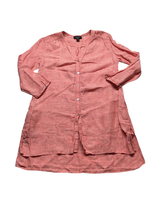 Top 3/4 Sleeve By Willi Smith In Coral, Size: S