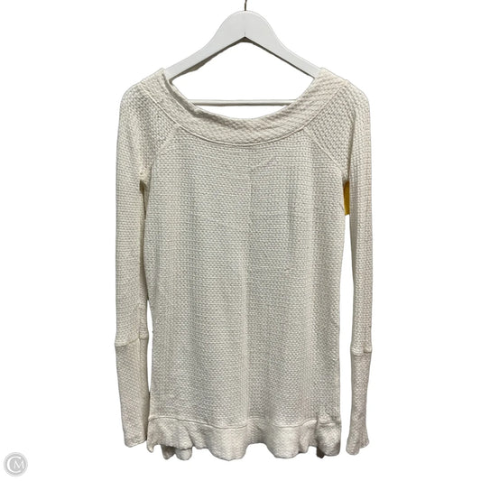 Top Long Sleeve By Free People In Cream, Size: Xs