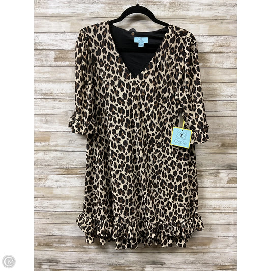 Dress Casual Short By Cece In Leopard Print, Size: L