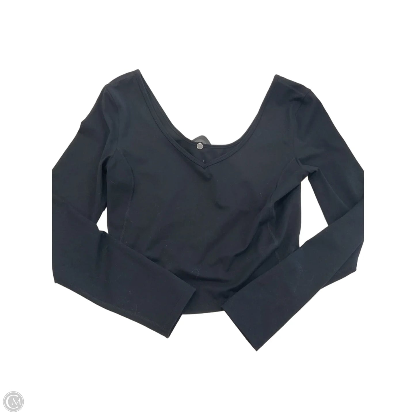 Athletic Top Long Sleeve Crewneck By Clothes Mentor In Black, Size: L