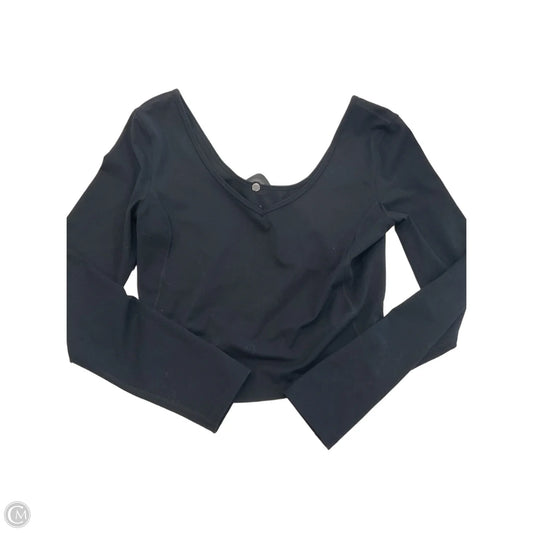Athletic Top Long Sleeve Crewneck By Clothes Mentor In Black, Size: L