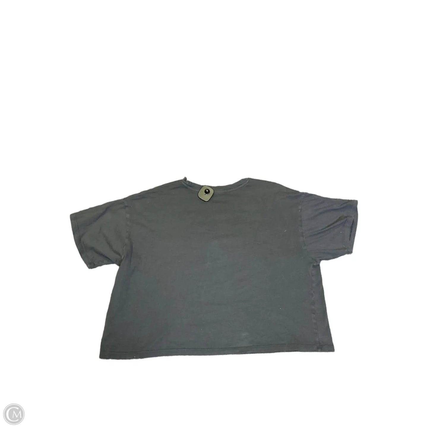 Top Short Sleeve By American Eagle In Grey, Size: M