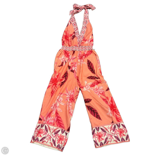 Jumpsuit By Venus In Tropical Print, Size: 8
