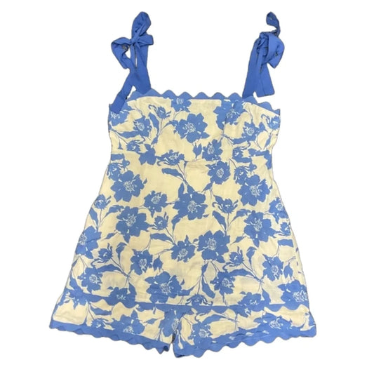 Romper By Davi & Dani In Blue & White, Size: L