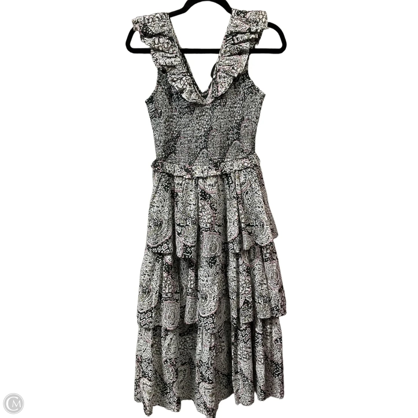 Dress Casual Maxi By Cleobella In Green & White, Size: S