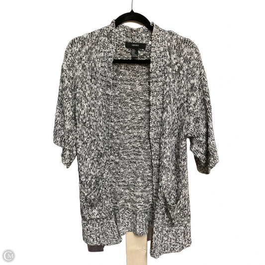 Sweater Cardigan By Forever 21 In Black & White, Size: S