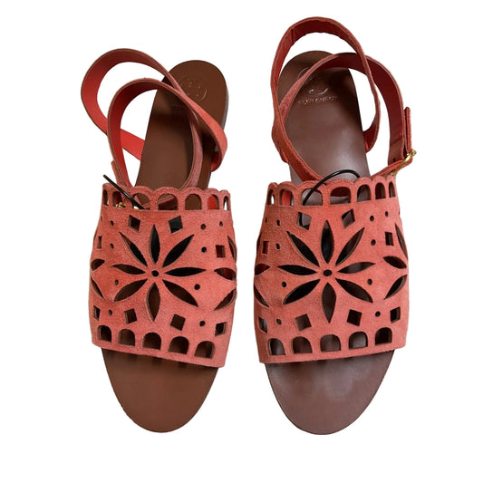 Sandals Designer By Tory Burch In Orange, Size: 9.5
