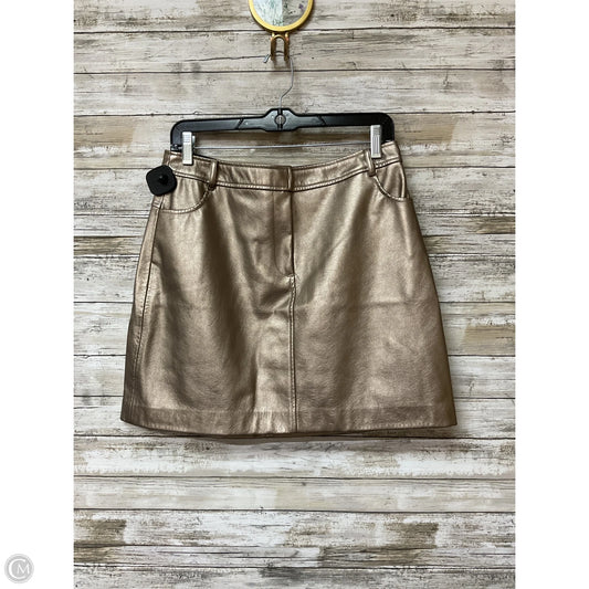 Skirt Mini & Short By Bcbg In Gold, Size: S
