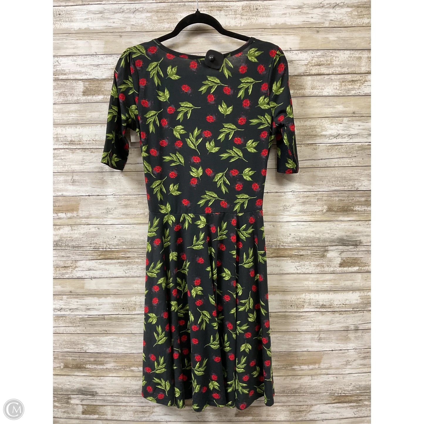 Dress Casual Short By Lularoe In Black & Red, Size: M
