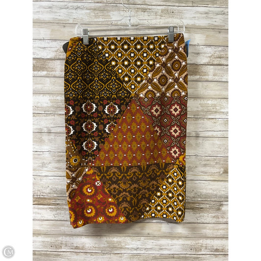 Skirt Luxury Designer By Dolce And Gabbana In Brown & Red, Size: S