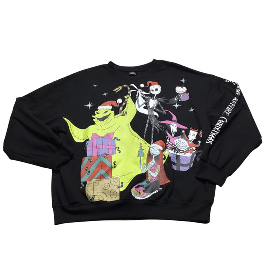 Sweatshirt Crewneck By Clothes Mentor In Black, Size: L