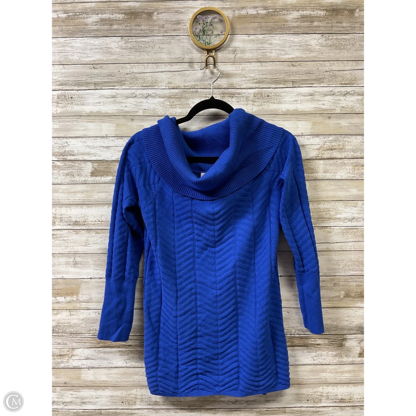 Sweater By Chaus In Blue, Size: M