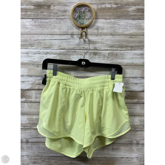 Athletic Shorts By Lululemon In Yellow, Size: 8