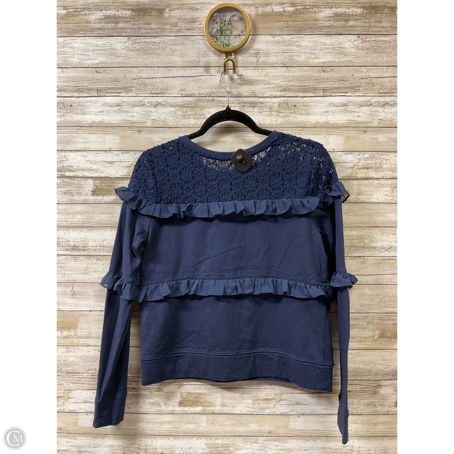 Top Long Sleeve Designer By Lilly Pulitzer In Navy, Size: M