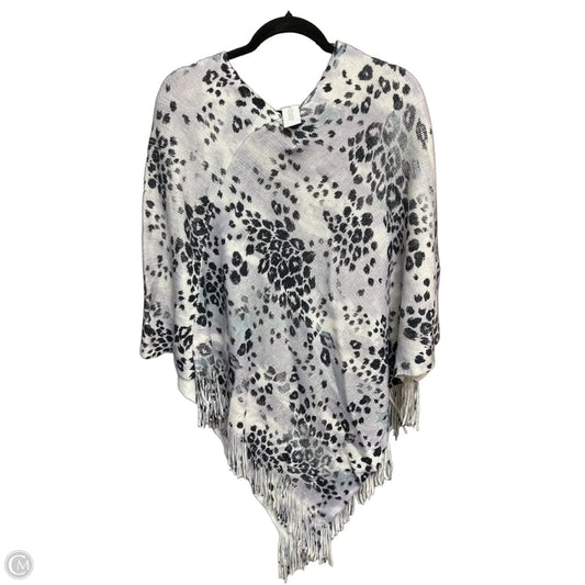 Poncho By Chicos In Animal Print, Size: L