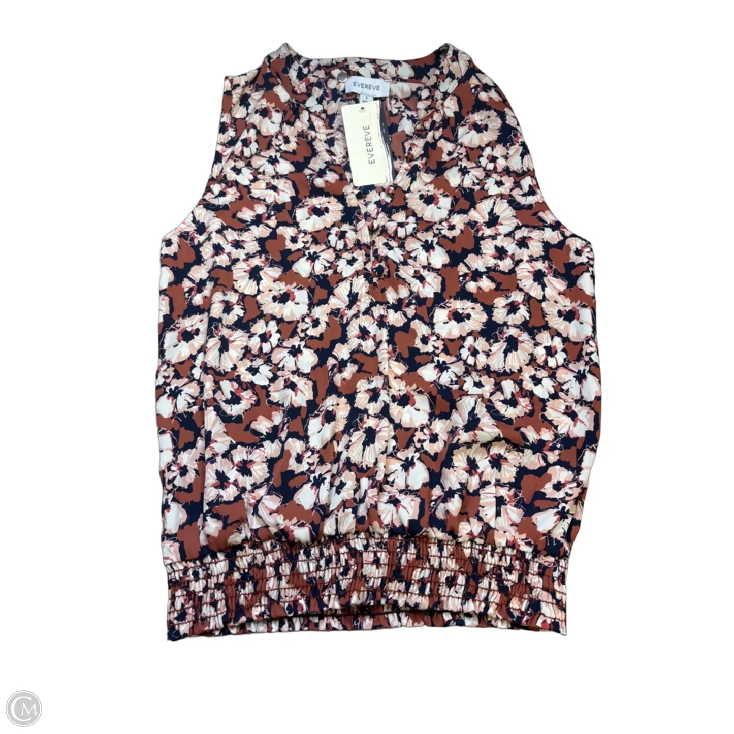 Blouse Sleeveless By Evereve In Floral Print, Size: S