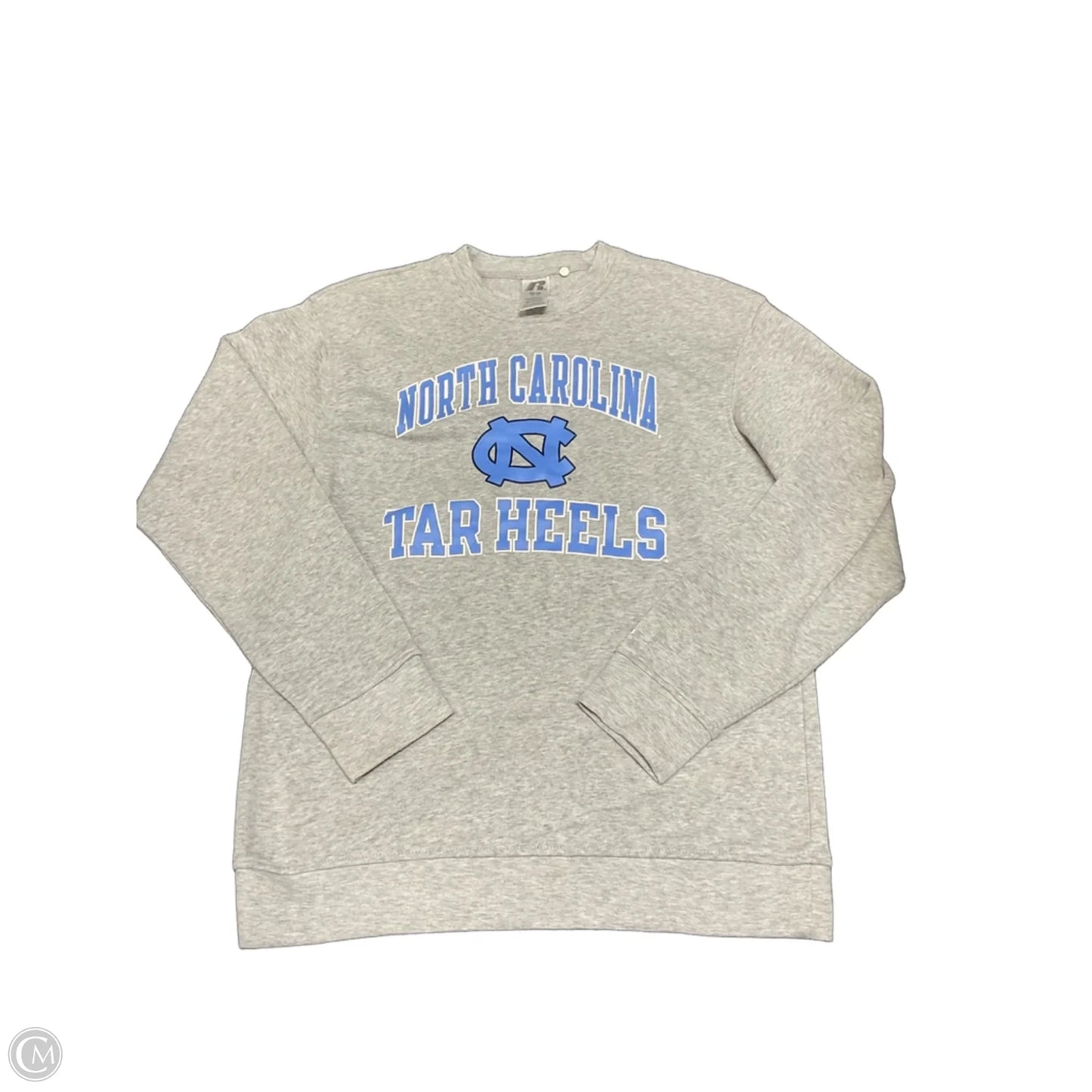 Sweatshirt Crewneck By Russel Athletic In Blue & Grey, Size: M