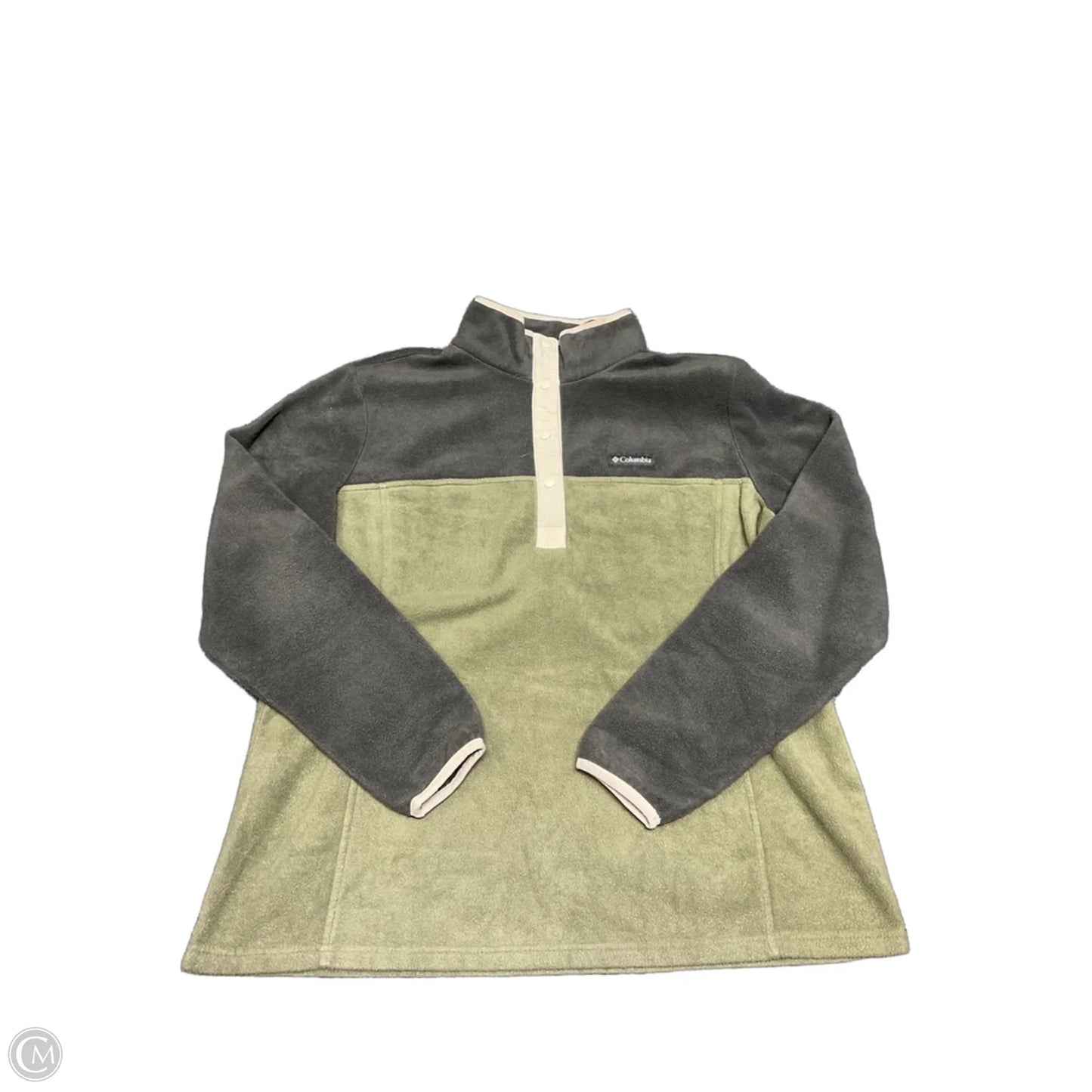 Sweatshirt Collar By Columbia In Green & Grey, Size: Xl