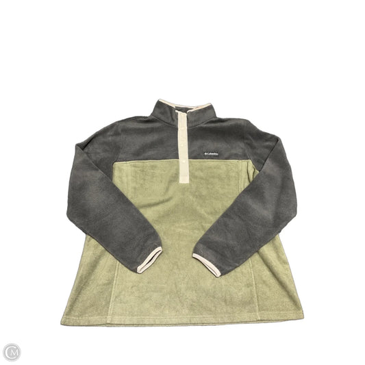 Sweatshirt Collar By Columbia In Green & Grey, Size: Xl