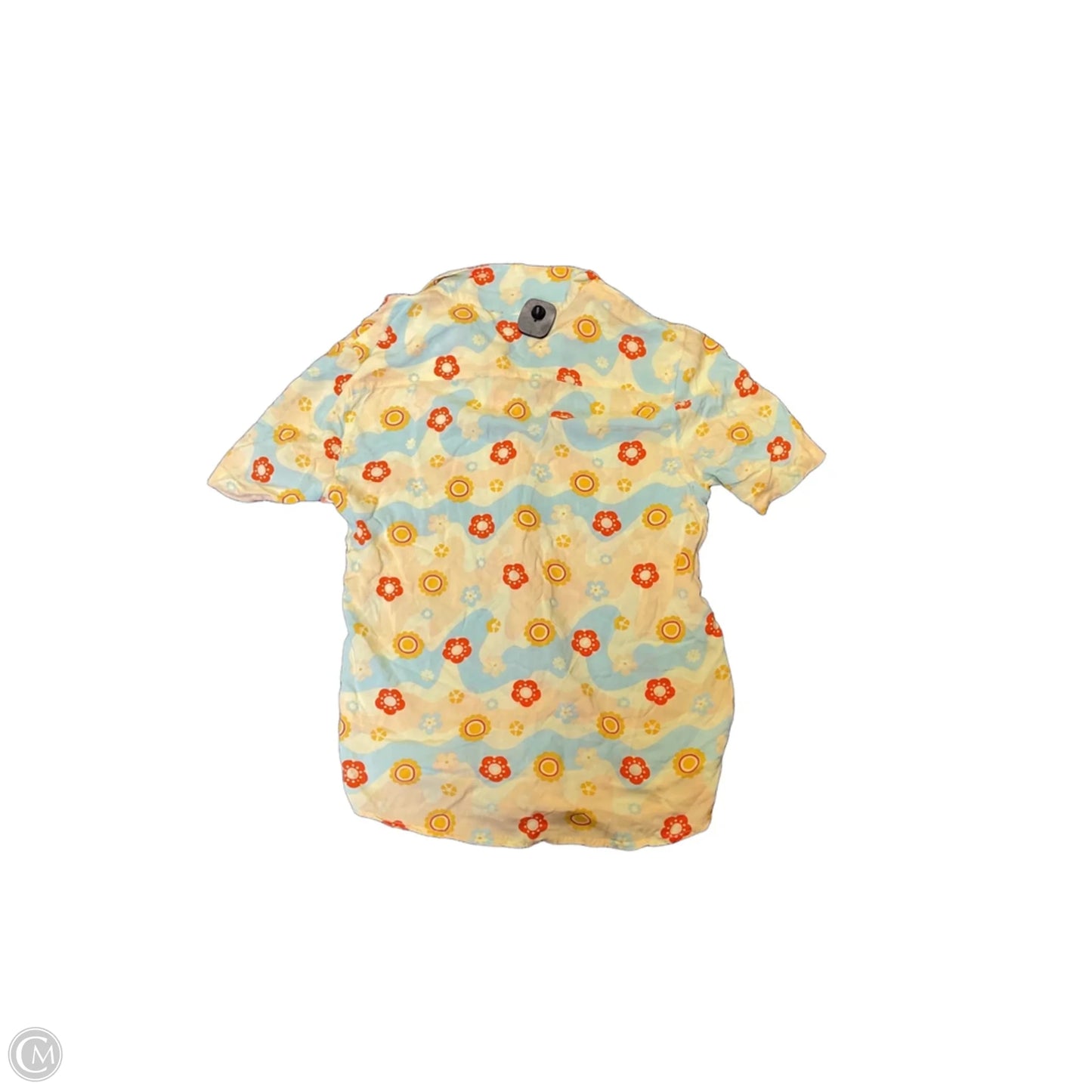 Top Short Sleeve By Earthbound In Floral Print, Size: S