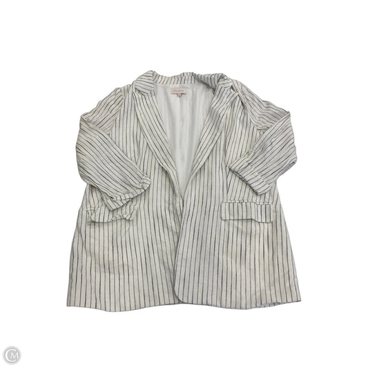Blazer By Skies Are Blue In Striped Pattern, Size: L